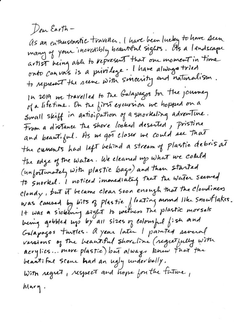 Keep those handwritten letters coming in… Letters to the Earth